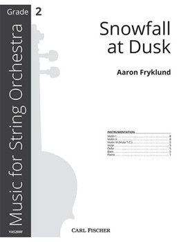 Snowfall at Dusk by Fryklund Aaron for