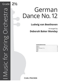 German Dance No. 12 by Beethoven Ludwig van - Monday Deborah Baker - for