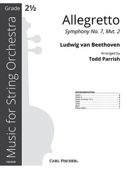 Allegretto Symphony No. 7, Mvt. 2