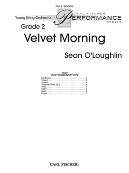 Velvet Morning by O'Loughlin Sean for Full Score