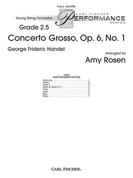 Concerto Grosso by Handel George Frideric - Rosen Amy - for
