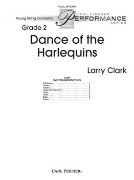 Dance Of The Harlequins by Clark Larry for Full Score