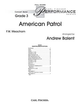 American Patrol by Meacham Frank W - Balent Andrew - for Full Score