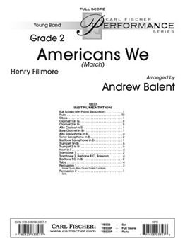 Americans We by Fillmore Henry - Balent Andrew - for Full Score