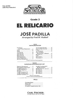 El Relicario by Padilla Jose - Hubbell Fred - for Full Score