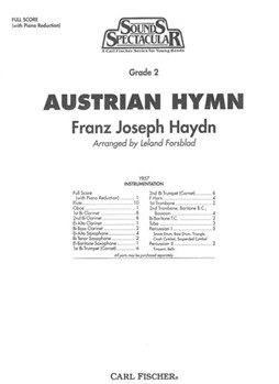 Austrian Hymn by Haydn Joseph - Forsblad Leland - for Full Score