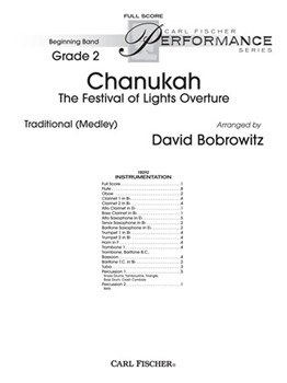 Chanukah: The Festival of Lights Overture by Anonymous - Bobrowitz David - for