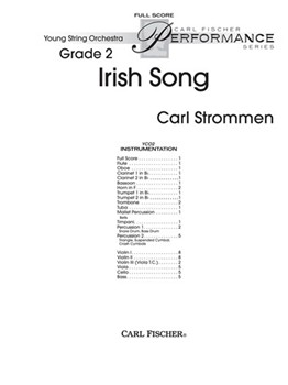 IRISH SONG-SCORE by Strommen Carl for
