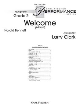 Welcome March by Bennett Harold - Clark Larry - for Full Score