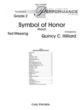 Symbol Of Honor (March) by Mesang Ted - Hilliard Quincy C - for Full Score