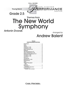 New World Symphony Themes From by Dvorak Antonin - Balent Andrew - for Full Score