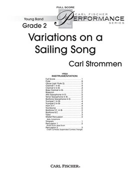 Variations On A Sailing Song by Strommen Carl for Full Score