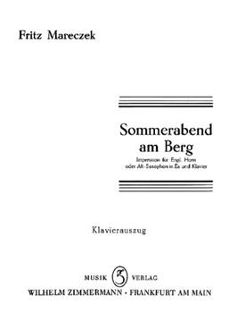 Sommerabend am Berg (Summer Evening on the Mountain) Impressions by Mareczek Fritz for