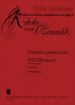 3 Duets op. 6 Duo I D major by Dulon Friedrich Lud for