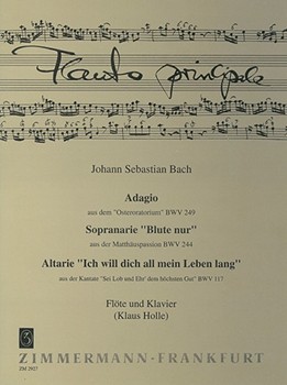 Adagio from the Easter Oratorio BWV 249 Soprano aria "Blute nur" from the St. Matthew Passion BWV 24 by Bach Johann Sebastian for