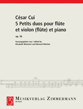 5 Petits duos pour flute, violon (flute) et piano Op. 56