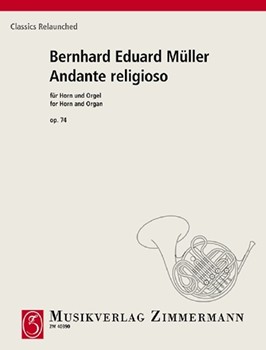 Andante religioso op. 74 by Mueller Bernhard Ed for