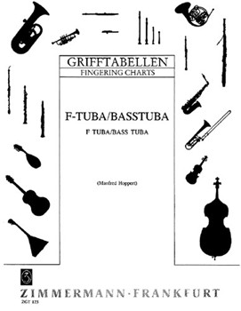 Fingering Table for Tuba in F bass; 3-6 valves by for