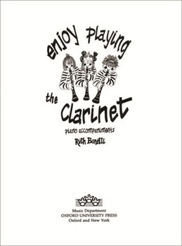 Enjoy Playing the Clarinet Piano Accompaniments by BONETTI RUTH for Clarinet (Easy Solos)