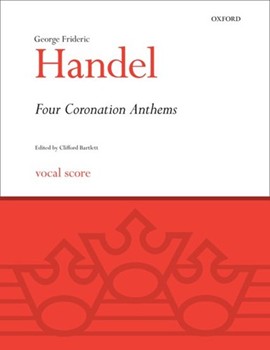 4 Coronation Anthems by Handel George Frideric - Bartlett Clifford - for SATB Vocal Score