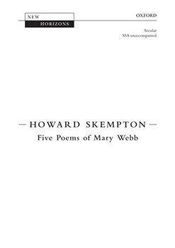Five Poems of Mary WebbVocal score by Skempton Howard for Upper Voices - 3 Parts or more