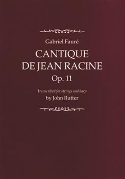 Cantique de Jean RacineFull score by for