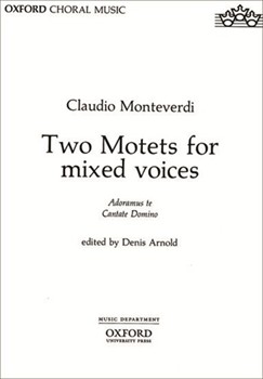Two Motets for mixed voicesVocal score by Monteverdi Claudio for SATB