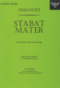 Stabat MaterVocal score by Pergolesi Giovanni Battista for Upper Voices - 3 Parts or more