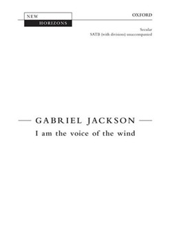 I am the voice of the windVocal score by Jackson Gabriel for SATB