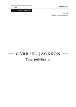 Tota pulchra esVocal score by Jackson Gabriel for SATB