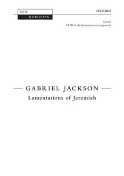 Lamentations of JeremiahVocal score by Jackson Gabriel for SATB