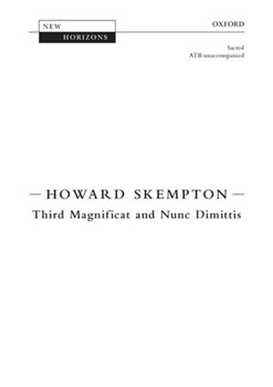 Third Magnificat and Nunc DimittisVocal score by Skempton Howard for Men's Voices; SATB