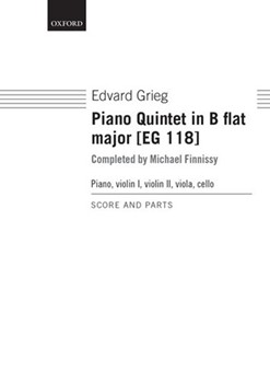 Piano Quintet in B flat major (EG 118)Score and parts by Grieg Edvard for Mixed Ensemble