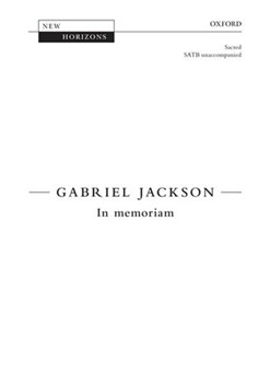 In memoriamVocal score by Jackson Gabriel for SATB