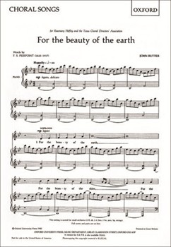 For The Beauty Of The Earth by Rutter John for SA