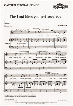 Lord Bless You & Keep You by Rutter John for SA