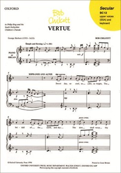VertueVocal score by Chilcott Bob for Upper Voices - 3 Parts or more