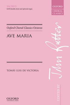Ave Maria by De Victoria Tomas L - Rutter John - for SATB