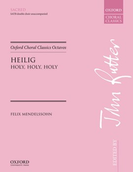 Heilig (Holy holy holy)Vocal score by Mendelssohn Felix for SATB