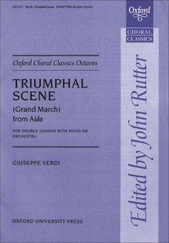 Triumphal Scene (Grand March) from AidaVocal score on sale by Verdi Giuseppe for SATB