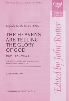 Heavens Are Telling The Glory Of God by Haydn Joseph - Rutter John - for SATB