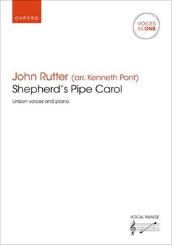 Shepherd's Pipe Carol by Rutter John for Unison/2-Part (W/o Descant)