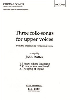 3 Folk Songs For Upper Voices by - Rutter John - for Unison