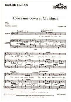 Love Came Down At Christmas by Rutter John - Rutter John - for SATB