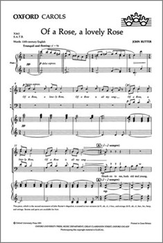 Of A Rose A Lovely Rose by Rutter John for SATB