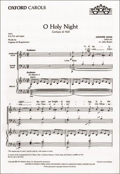 O Holy Night by Adam Adolphe C - Rutter John - for SATB