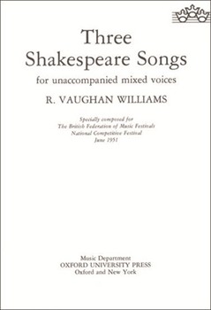 3 Shakespeare Songs by Vaughan Williams Ralph for SSAATTBB