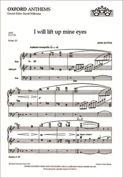 I Will Lift Up Mine Eyes by Rutter John for SATB