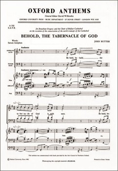 Behold the tabernacle of GodVocal score by Rutter John for SATB