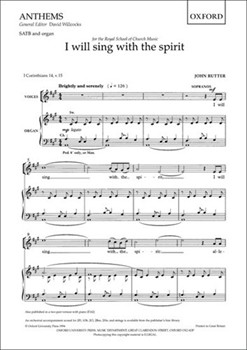 I Will Sing With The Spirit by Rutter John for SATB